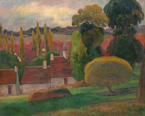 Peinture une Ferme en Bretagne Paul Gauguin | Rompez la monotonie de votre grand salon