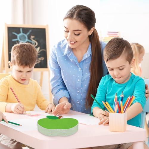 Image of Whaline 100Pcs Back to School Paper Napkin Green Apples Disposable Napkins School Season Luncheon Dinner Napkin for First Day of School Party Supplies