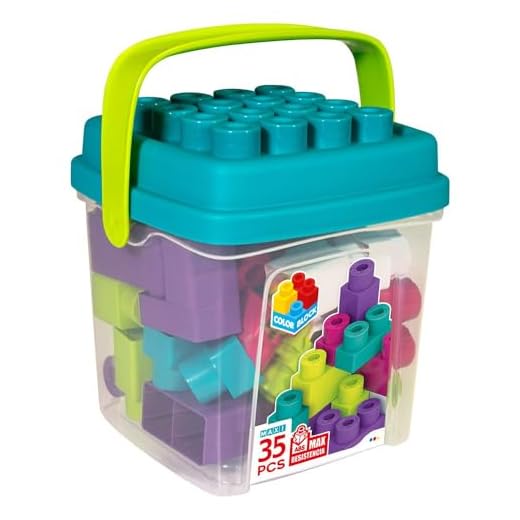 ColorBaby - Juguete Bebe, Bloques de construcción niños, Juguetes Bebe 1 año, Caja Ladrillos de Colores Trending