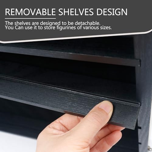 Image of 18*24 Large Black Shadow Box Frame with Removable Shelves,Shadow Boxes Display Cases for Small collectables,Deep Memory Box Display Case Trinket Shelf for Collection,Coins,Miniatures Figures