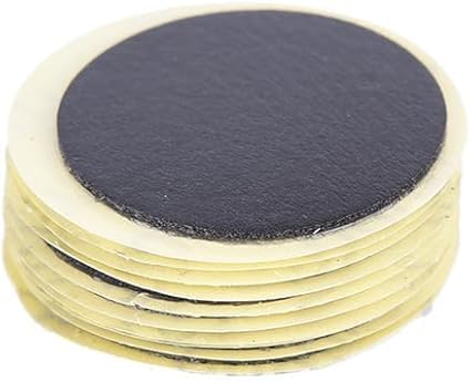 ZGLUZP 24 Pcs Black Bike Tire Patch Kit,Glueless Bike Repair Patch, Round Bicycle Tube Patches, Bike Inner Tube Repair Kit, Bike Patch Kit for Road and Mountain Bikes Tire Repair Kits