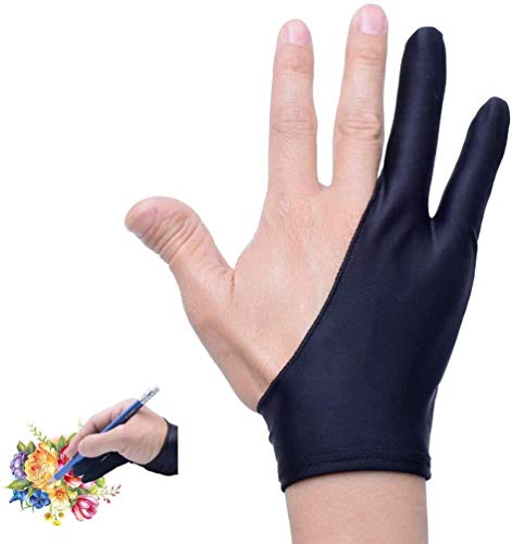 Artist Glove for Drawing Tablet Tablet Finger Glove for Graphics Drawing Tablet Light Box Tracing Light Pad (Artist Glove - s 2pack)