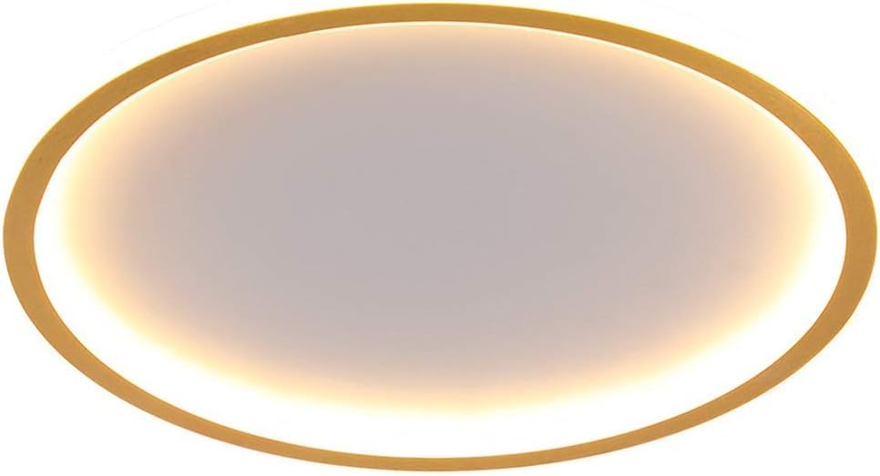 Lustres plafonnier LED encastré doré grand format pour bureau et maison