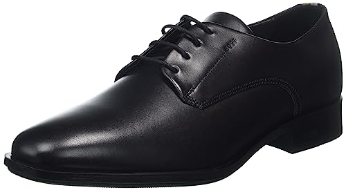 Image of BOSS Mens Colby Derb Leather Derby Shoes with Signature Trims Size