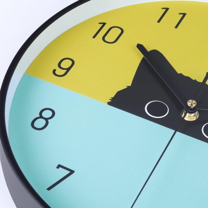 Image of Wall Clock 12 inch Silent Quartz Decorative Wall Clock Non-Ticking Classic Digital Clock Battery Operated Round Easy to Read Handheld Complete Home /Kitchen /Bedroom (457)