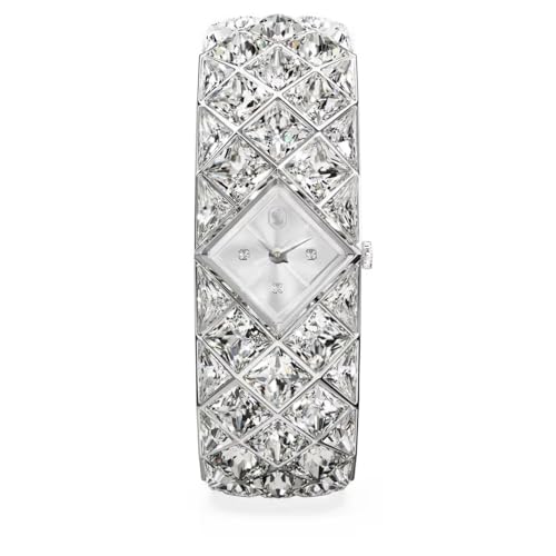 Swarovski Curiosa Bangle montre bracelet acier argenté avec cristaux