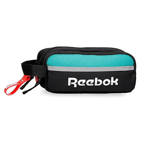 Reebok Andover Estuche Triple Negro 22x10x9 cms Poliéster