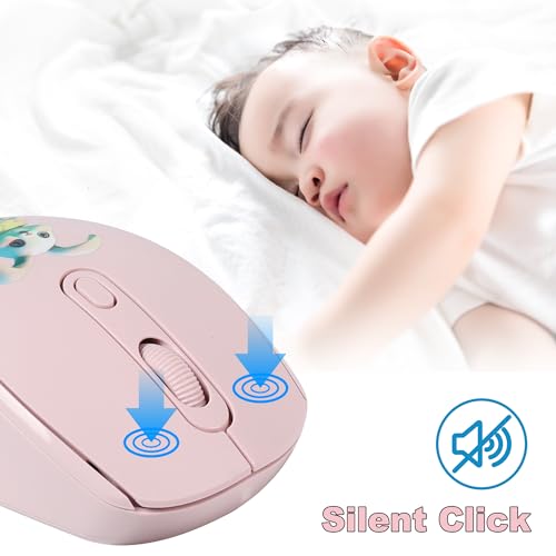 Mouse de computadora de dibujos animados para el escritorio escolar y tareas 3