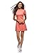 Produktbild oodji Ultra Damen Kleid Basic mit Rundhalsausschnitt, Rosa, DE 42 / EU 44 / XL