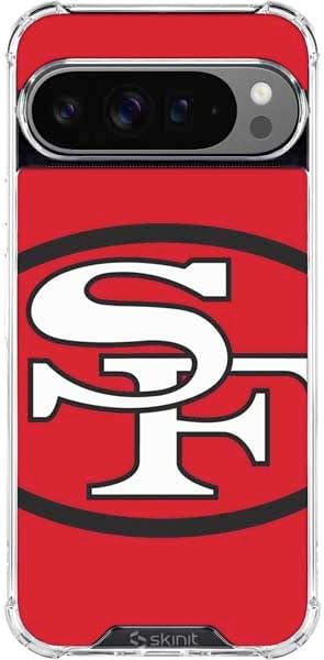 Skinit Clear Phone Case Compatible with Google Pixel 10 Pro XL - Officially Licensed NFL San Francisco 49ers Design