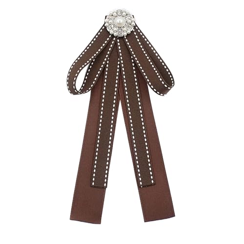 QERPON Coffee Brown Necktie Fashion School Uniform Bows Tie Solid