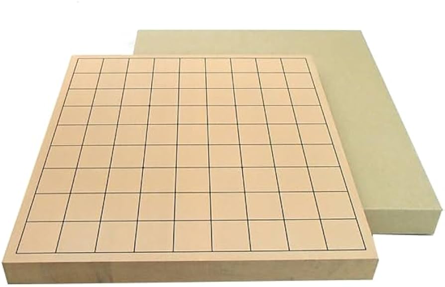 Amazon | 将棋盤セット 新桂1寸卓上接合将棋盤と山形天童の正式書体