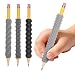 CulinaCraft Sensory Pencil Grips for Kids 4 Pack, Quiet Classroom Fidget Toys, Textured Silicone ADHD & Autism Calming Tools, Anxiety Relief Item for Adults & Teens, Back To School Essentials