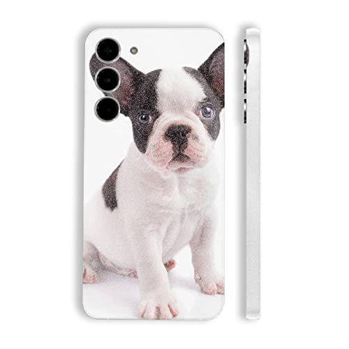 Image of MightySkins Glossy Glitter Skin Compatible with Samsung Galaxy S23 Plus Full Wrap - Furry Frenchie | Protective, Durable High-Gloss Glitter Finish | Easy to Apply & Change Styles | Made in The USA