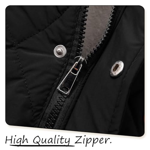 Boys Toddler Jackets Coats Winter Outwear with Hood Long Fleece Lined Clothes4