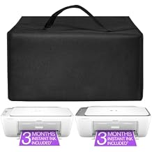Mobile and Tablet Printer Cover for HP DeskJet 2827e/2855e/5101/5000/for MG3620HG Wireless All-in-One Color Inkjet Printer, Scanner, CopierBlack