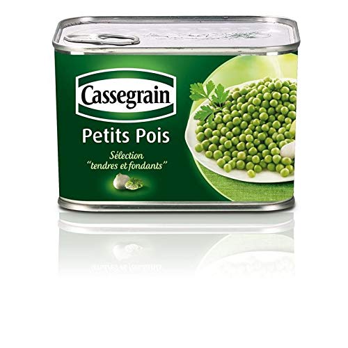 CASSEGRAIN - Petits Pois Tendres Et Fondants 495G - le Lot De 4