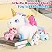 WEWILL 19'' Rainbow Unicorn Stuffed Animal, Mommy Unicorn with 4 Babies Unicorn, Magical Unicorn Pillow Plushies for Girls Ages 3-8, Unicorns Plush Toys for Christmas, Valentine's, Birthday Gifts