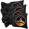 4 Pack Outdoor Faucet Covers for Winter Freeze Protection,5.5 x 7.9 Inch Reusable Waterproof Hose Bib Cover,Thickened Anti-Freeze Faucet Socks for Outdoor Garden,Black