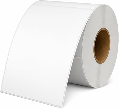 SmithPackaging 101 x 152 mm 4"x6" Direct Thermal Shipping Labels   500 Premium White Self-Adhesive Labels Roll Compatible with All Thermal Printers Printers for Amazon, Royal Mail [1 Roll]