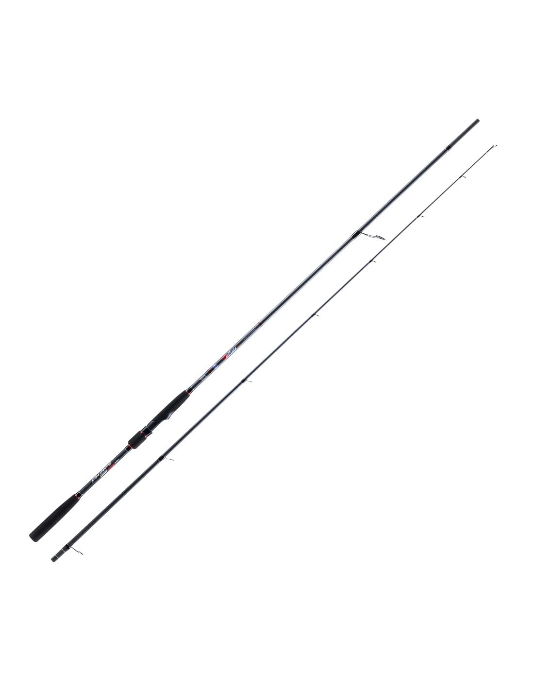 STR Meteora Canna da Spinning in Carbonio 24T per Mare e Acque Interne, Azione Medium Fast, Anelli Anti-Groviglio per Trecciati, Impugnatura EVA Alta Densità