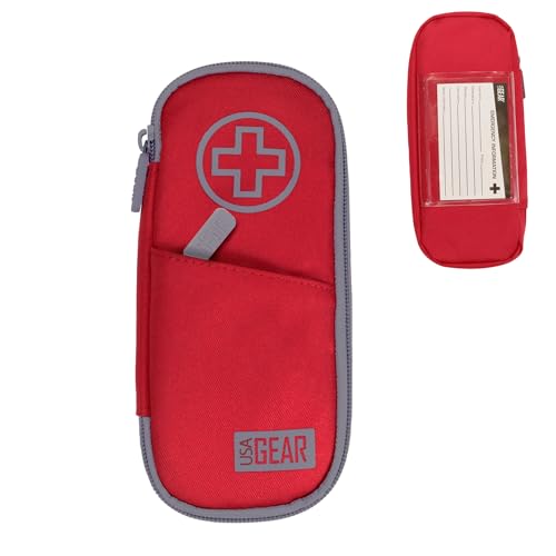 USA Gear Étui Médical à Insuline pour Lecteur de Glycémie, EpiPen, Inhalateur et Bandages – Kit de Médicaments de Voyage Isolé, Extérieur Résistant...