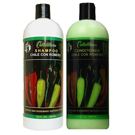 Cabellina Shampoo & Conditioner NATURAL CHILE Romero Pepper ROSEMARY CHILI 32 Oz Each