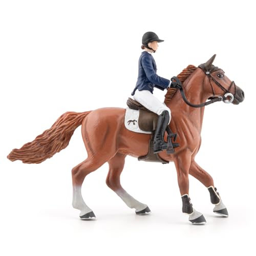 PAPO, Realistic Penelope Flora Horse And Rider Figure, Ages 3+, Equestrian World Collection, Creative Play Horse Riding - Image 2