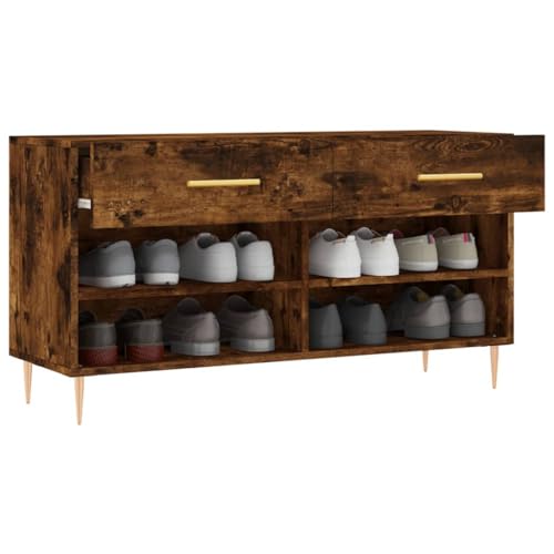Banc à chaussures d'entrée meuble de rangement avec compartiment