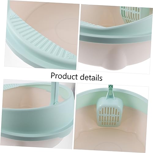 GANAZONO Caixa caixa areia para gatos banheiro semi fechado para gatos banheiro areia gatinho fornec