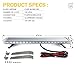 Xprite 48 Inch LED Rooftop Emergency Strobe Lights Bar w/Adjustable Mounting Brackets, Warning Flashing Lightbar for Security POV Rescue Tow Trucks Firefighter Ambulance First Responder - White Red