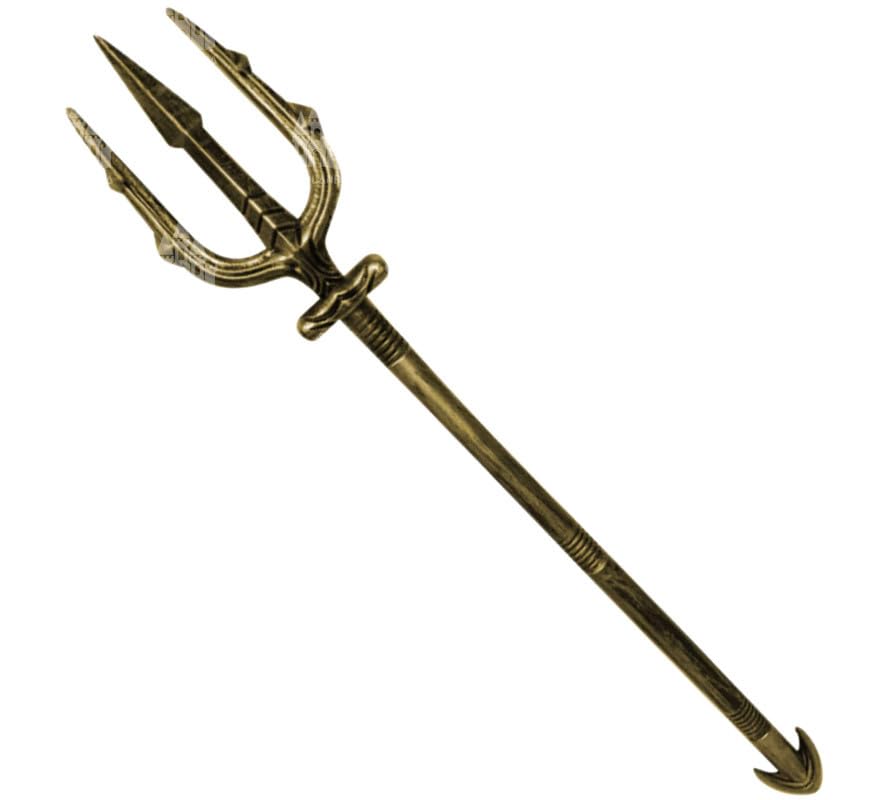 Tridente Efecto Envejecido de Poseidón de 95 cm