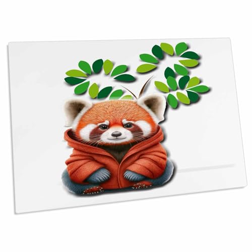 3dRose Adorable Panda con Tapete para Escritorio miniatura 1