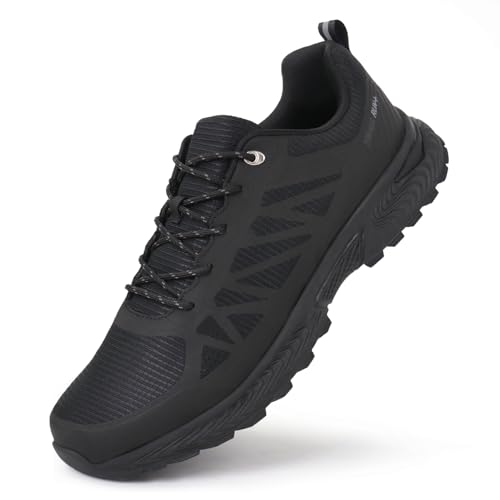 Hawkwell Scarpe da Trail Running Uomo Taglie Forti Outdoor Impermeabili Antiscivolo EU 47-53, Nero...