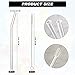 Hosuly 36 Pcs Reusable Glass Straws Bulk 8