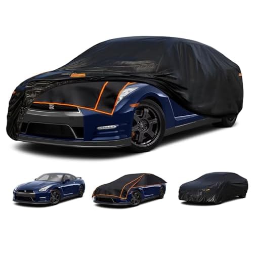 Kayme Padded Hail Protector Car Cover Custom Fit for Nissan GT-R, Anti Hail Blanket with Multilayer Thickened Design, Hail Proof & All Weather Outdoor