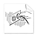 Socket Plug Pattern Circuit Diagram Cleaning Cloth Phone Screen Glasses Cleaner 5pcs