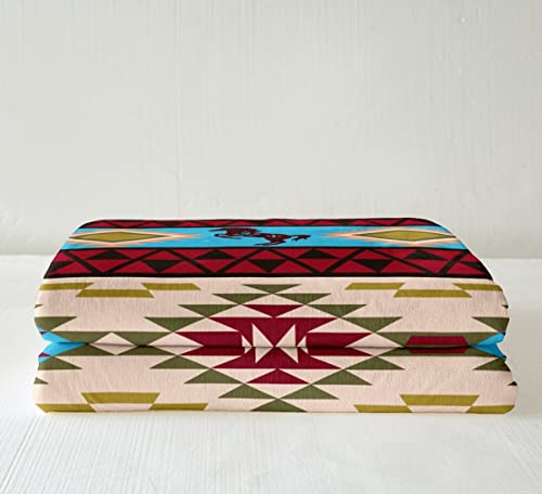 Feelyou Western Fleece Throw Blanket For Kids Boys Girls Southwestern Aztec Plush Blankets And Throws Western Decor Sherpa Fuzzy Blanket 50"X60" #TOP3