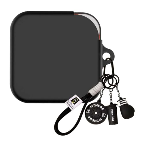 Image of Soft Silicone Case Cover for Nothing Buds Pro 2 | Buds 2 | 2 Plus with Gym Boxing Keychain (Black)