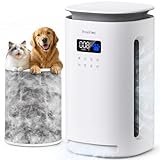 Provirtec Pro-Level Air Purifier for Home Pets, No More Pet Floating Fur, Dander & Odor Worries, 360° Wide Intake, H13 True HEPA, Auto/Pet Mode & Washable Pre-Filter,Ultra Quiet for Bedroom/Large Room