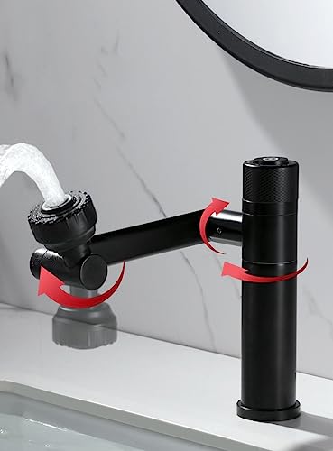 Grifo de lavabo de acero inoxidable 304 de un solo orificio doble función 5