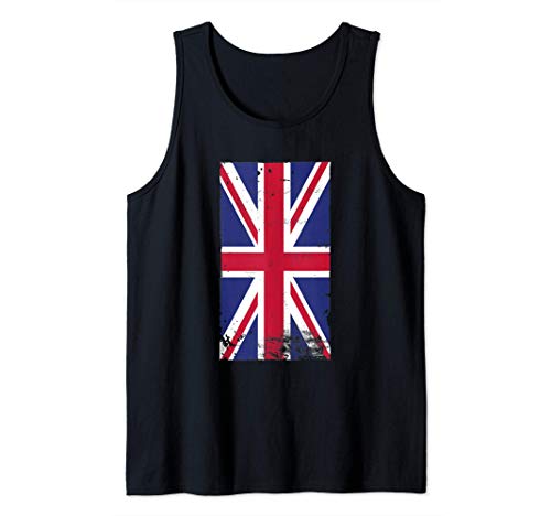 British Pride Travel Vacation UK Flag Camiseta sin Mangas