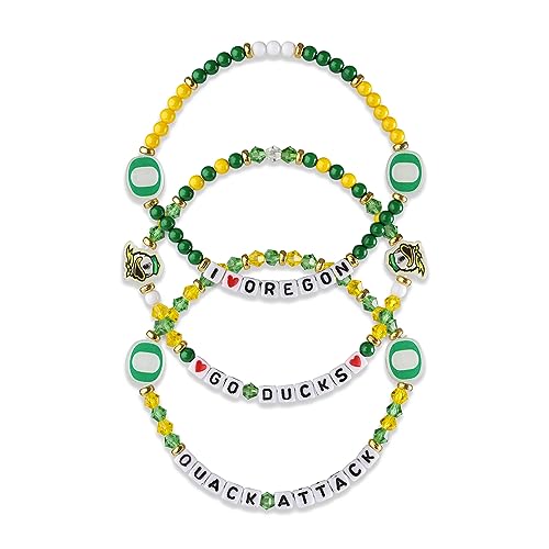 FOCO Oregon Ducks NCAA 3 Pack Team Friendship Bracelet