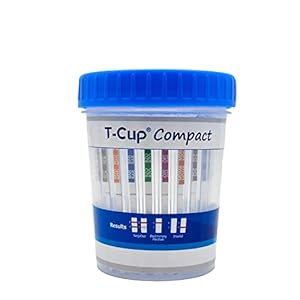 Prime Screen® Multi-Drug Urine Test Cup – 12 Panel drug test – Instant Testing Marijuana (THC),OPI,AMP, BAR, BUP, BZO,COC, mAMP, MDMA, MTD, OXY, PCP – [5 Pack]
