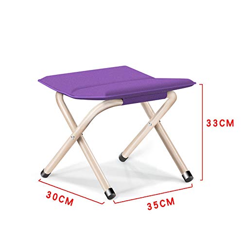 Home furniture Footstools Folding Stool Portable Lightweight Folding Chairs Aluminum Fishing Seat Linen Fabric with Cushion Available Green for Camping Walking Camping Hiking Festival Garden Max.