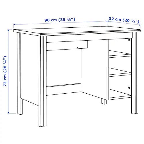 Amazon｜IKEA/イケア BRUSALI/ブルサリ：デスク90x52 cm ホワイト