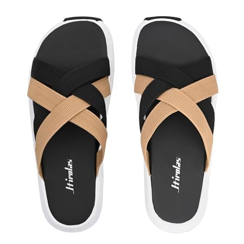 Image of Hirolas Men's Strappy Flip-Flop Slider Slippers