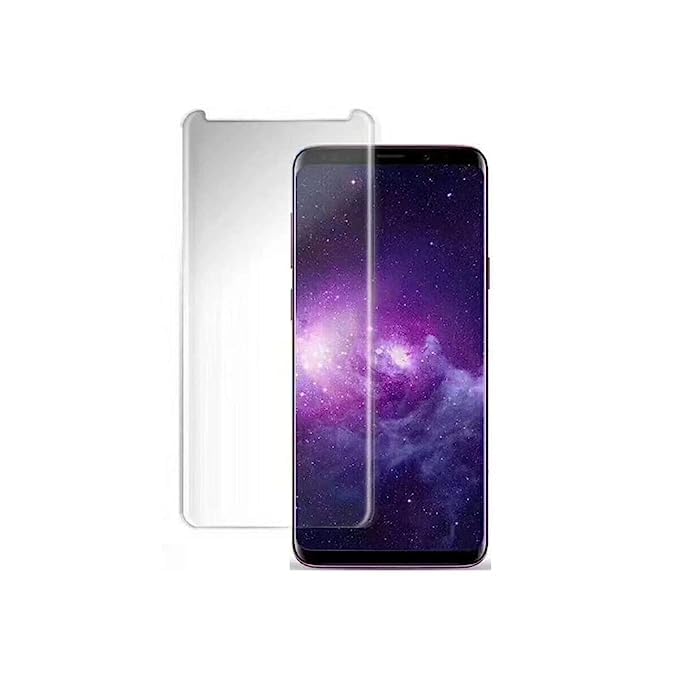 Image of Premium Tempered Glass Design for Samsung Galaxy S9 Plus | S8 Plus Advanced Border Less Full Edge-to-Edge Protector 3D Curved UV Screen Protector and Easy Installation Kit