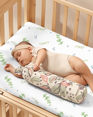 Image of Pack and Play Sheets 2 Pack, Fitted Jersey Knit Mini Crib Sheets for Baby Boys and Girls, Compatible with Graco Pack N Play and Mini Crib Mattress (Desert Green, Pack N Play /Mini Crib Sheets)