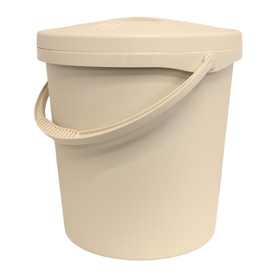 Junior Joy16L Nappy Storage Pail With Secure Lid And Handle U2013 White